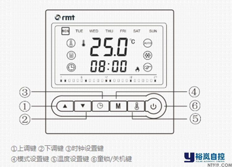 瑞米特壁挂炉温控器ACT612 有线一周编程功能(图1) 612-3.jpg